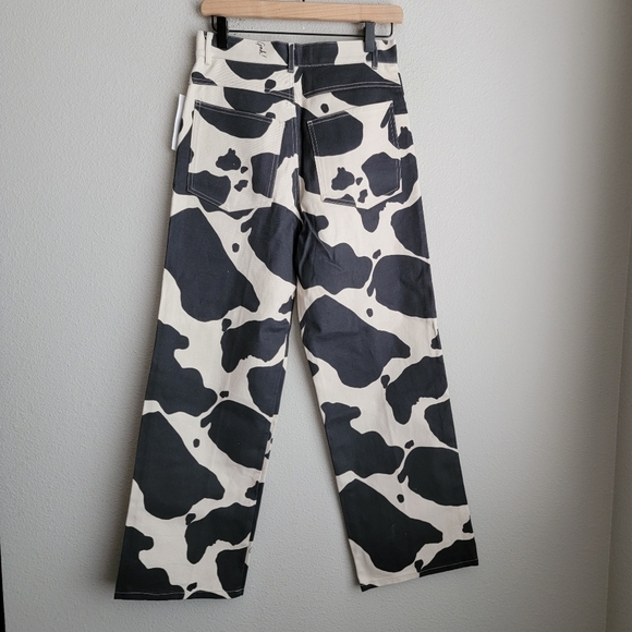 Lisa Says Gah! Robyn Jean in Black/Ivory Cow size 29 NWT - Picture 5 of 7